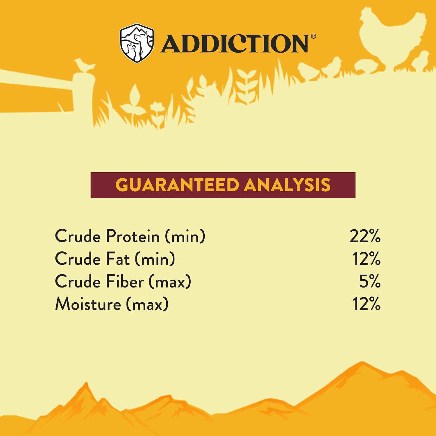 Addiction Country Chicken & Apricot Air-Dried Grain-Free Dog Food – Complete Meal or Topper with Natural Ingredients for Digestive and Skin & Coat Health, 2lb - 4 Packs