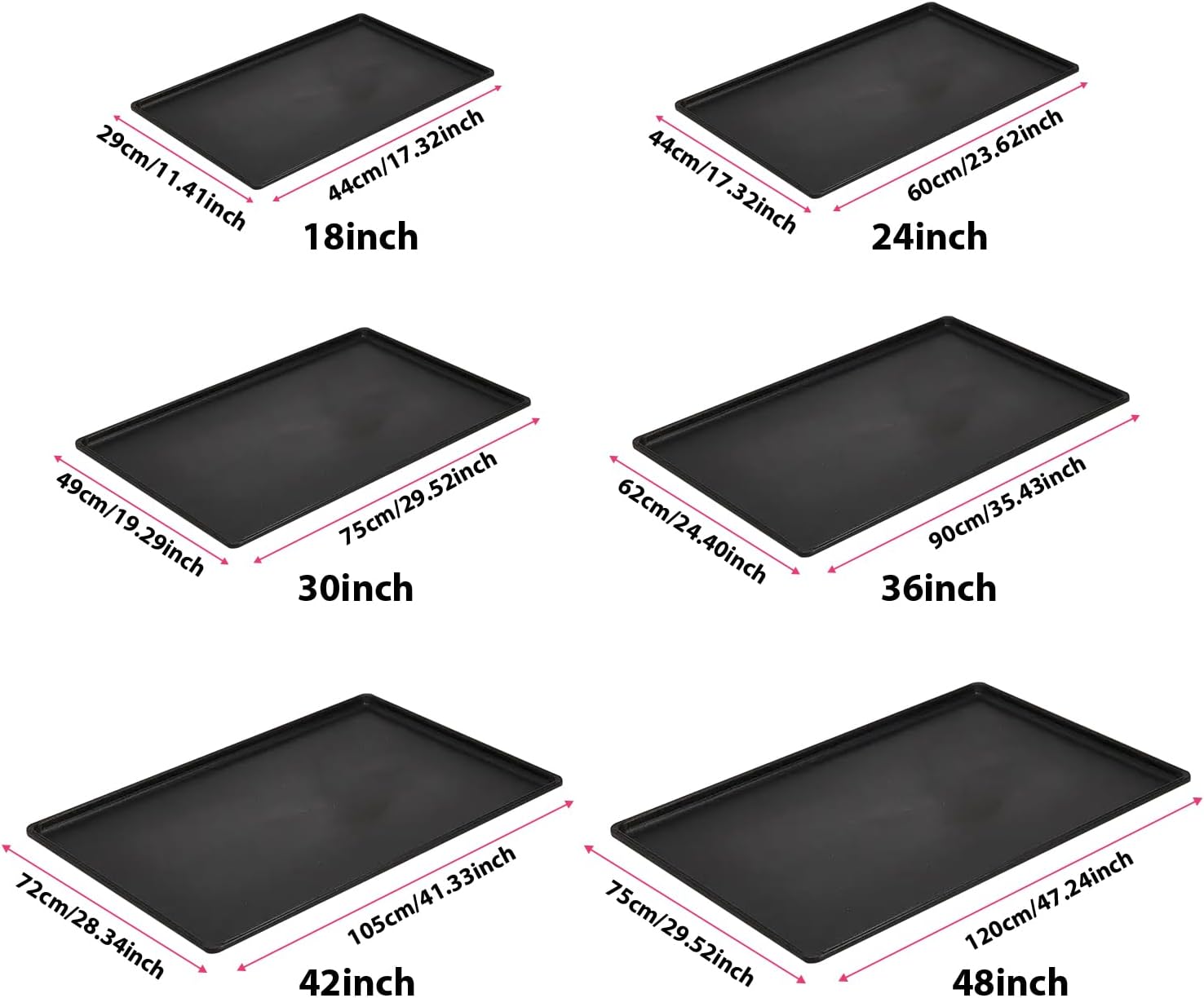 Replacement Tray for Dog Crate Pans Medium 30 Inch Plastic Bottom Pan for Pet Kennel Crate Liner Trays