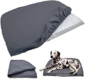 Dog Bed Cover Waterproof Replacement Machine Washable Covers for 54x44 Inch Dog Bed Heavy Duty Scratch Resistant Mattress Protector Pet Bed Cover Only Grey