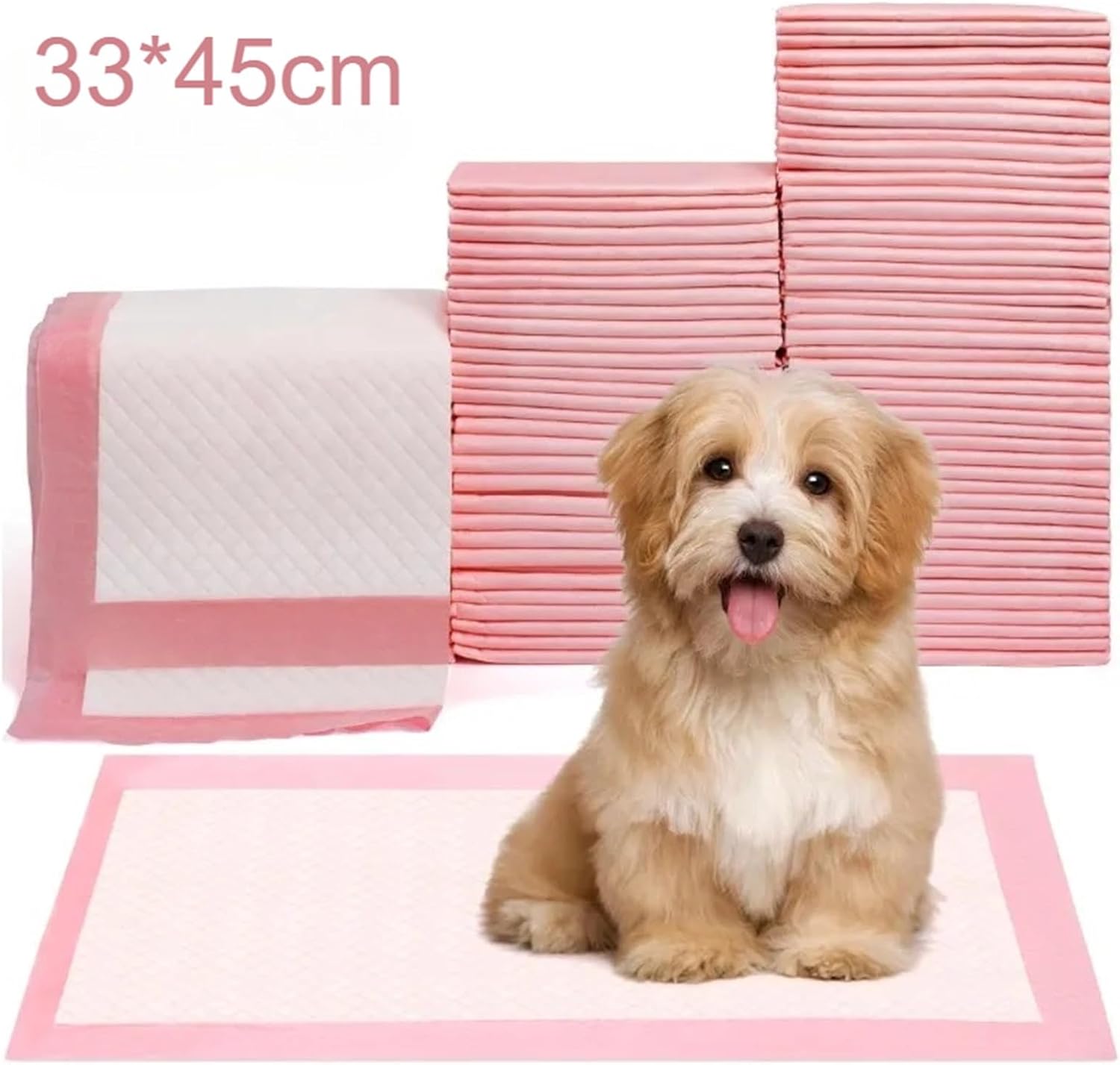 Dog Pee Pads Triple Thickness Super Absorbent Leak-Proof Odor Control | Upgrade triple-layer design for max absorbency, leak-proof, quick-dry, and odor control for dogs, cats, rabbits(10PCS)