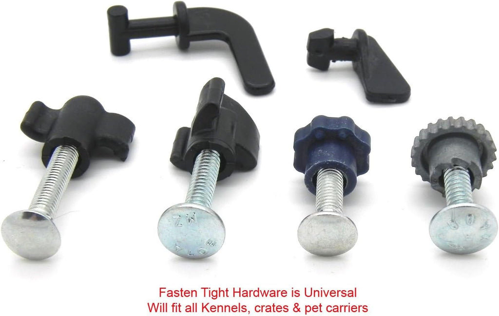 Pet Carrier Fasteners 8 Pack (Chrome)