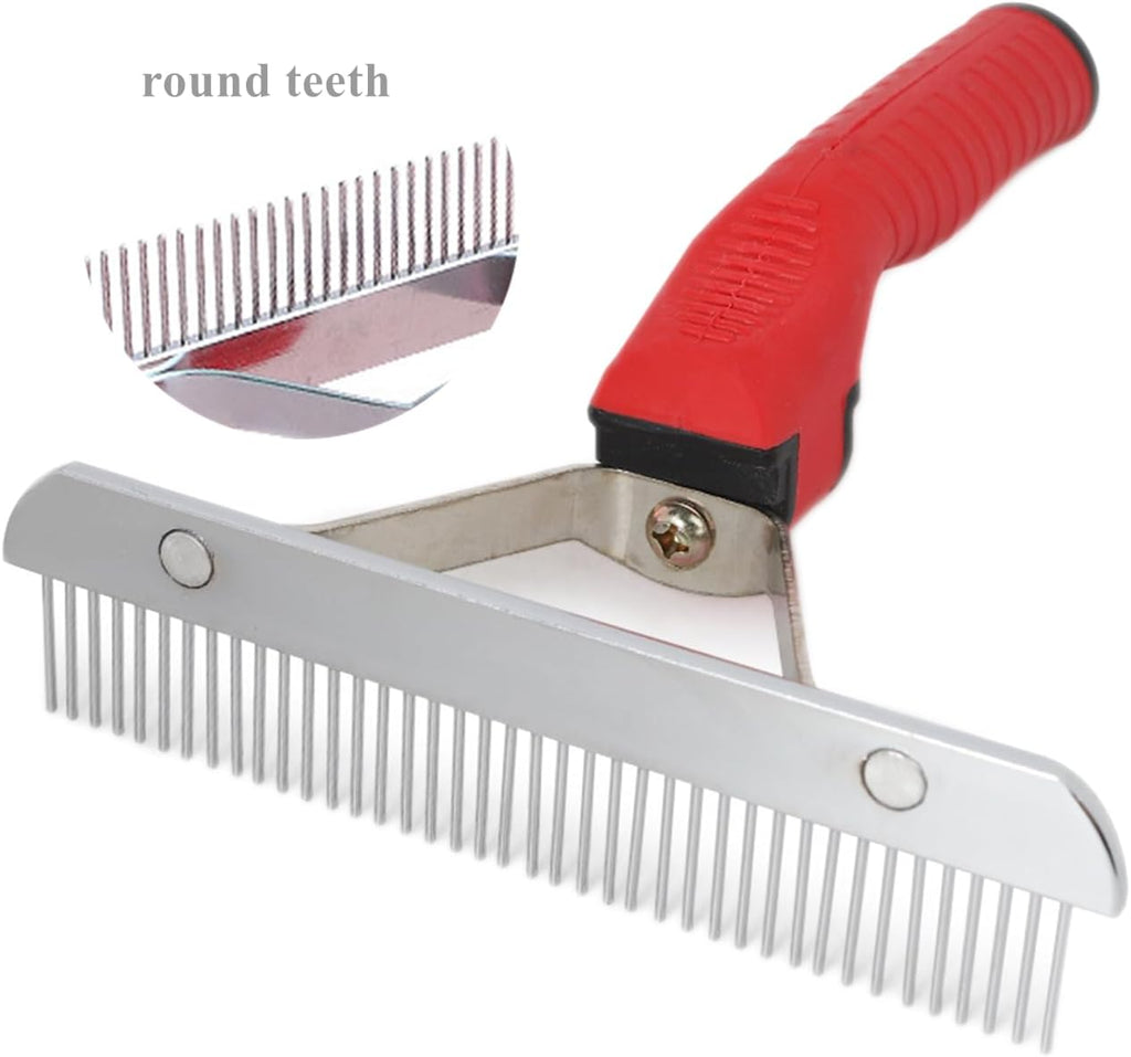 Pet Extra-Large Rake Comb Grooming Brush Deshedding Beauty Tool For Large Dogs Golden Retriever Husky German Shepherd