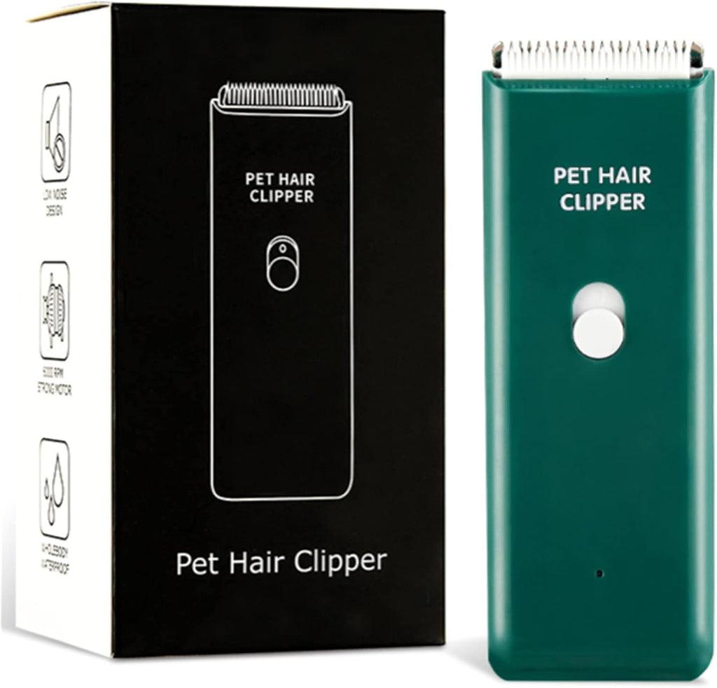 Dog Cat Home Hair Waterproof Clipper Portable Pet Shaver | Rechargeable Pet Grooming Tool, Low Noise, Cordless Cat Trimmer for Matted Hair