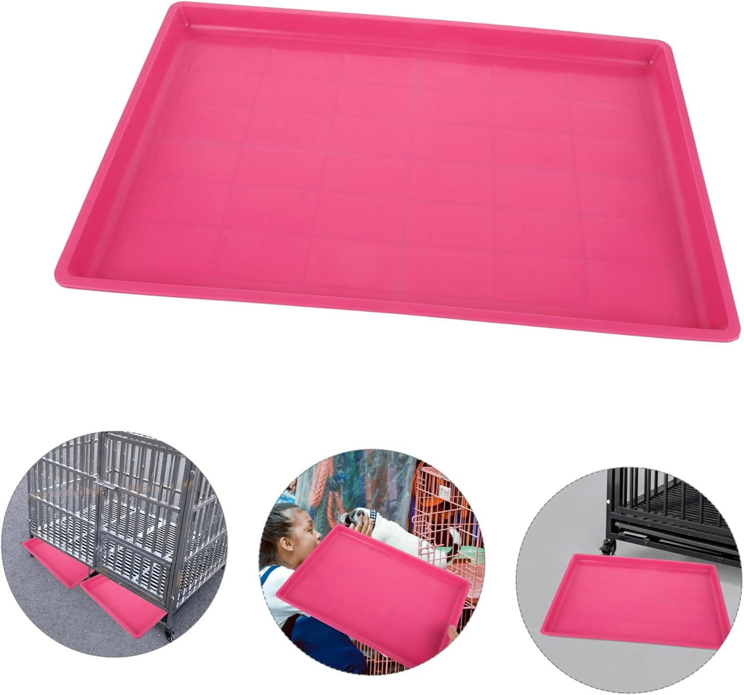 Abaodam Pet Cage Supply Dog Crate Accessory Extra Large Dog Pee Tray Replacement Crate Pan Parrot Cage Bottom Tray Parakeet Toilet Pan