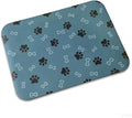 Pet Cat Dog Food Mat Non Slip Mat for Dog Water Bowl Mat Quick Dry Absorbent Cat Feeding Mat, 18.1 * 11.8 in, Blue