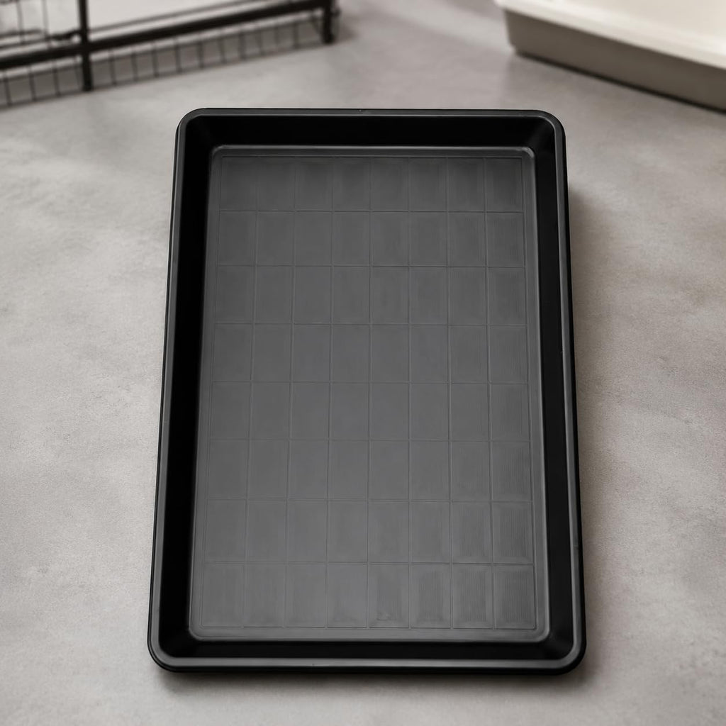 Cage Tray Pet Cage Tray Litter Pan Bottom Liner Waste Collector Leak Resistant Easy Clean Suitable for Cats Dogs Birds Chickens Ducks Home use, Length 74.5 * 59.5*High 3.5cm (R
