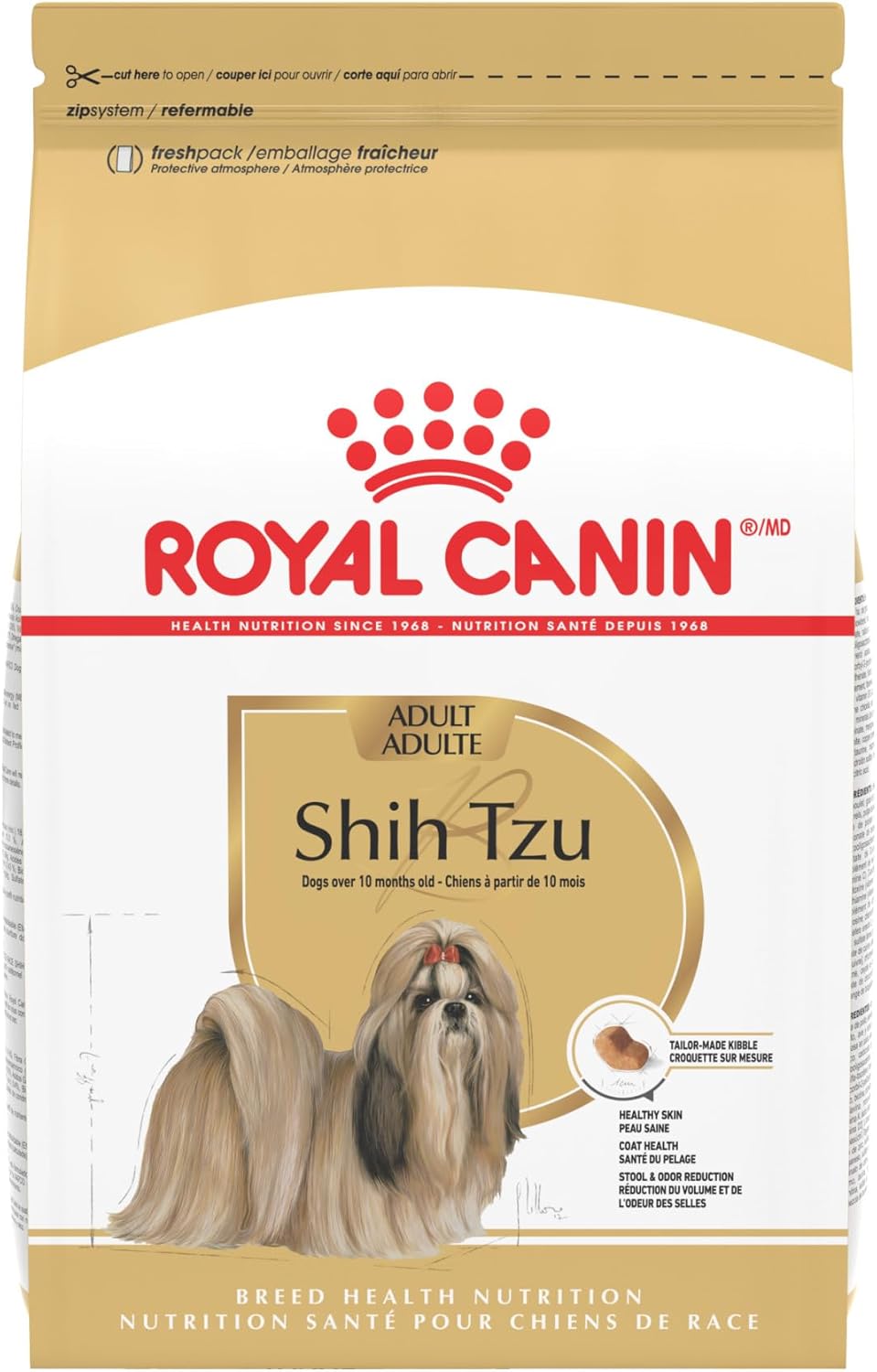 ROYAL CANIN Breed Health Nutrition Shih Tzu Adult Dry Dog Food, 30 lb Bag