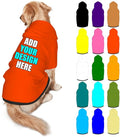 Customized Dog Hoodie with Name Logo Personalized Text Soft & Warm for Puppy Sweatshirt Hooded for Small Medium Large Dogs Girl/Boy Cats/Kitten, OrangeRed, XXL