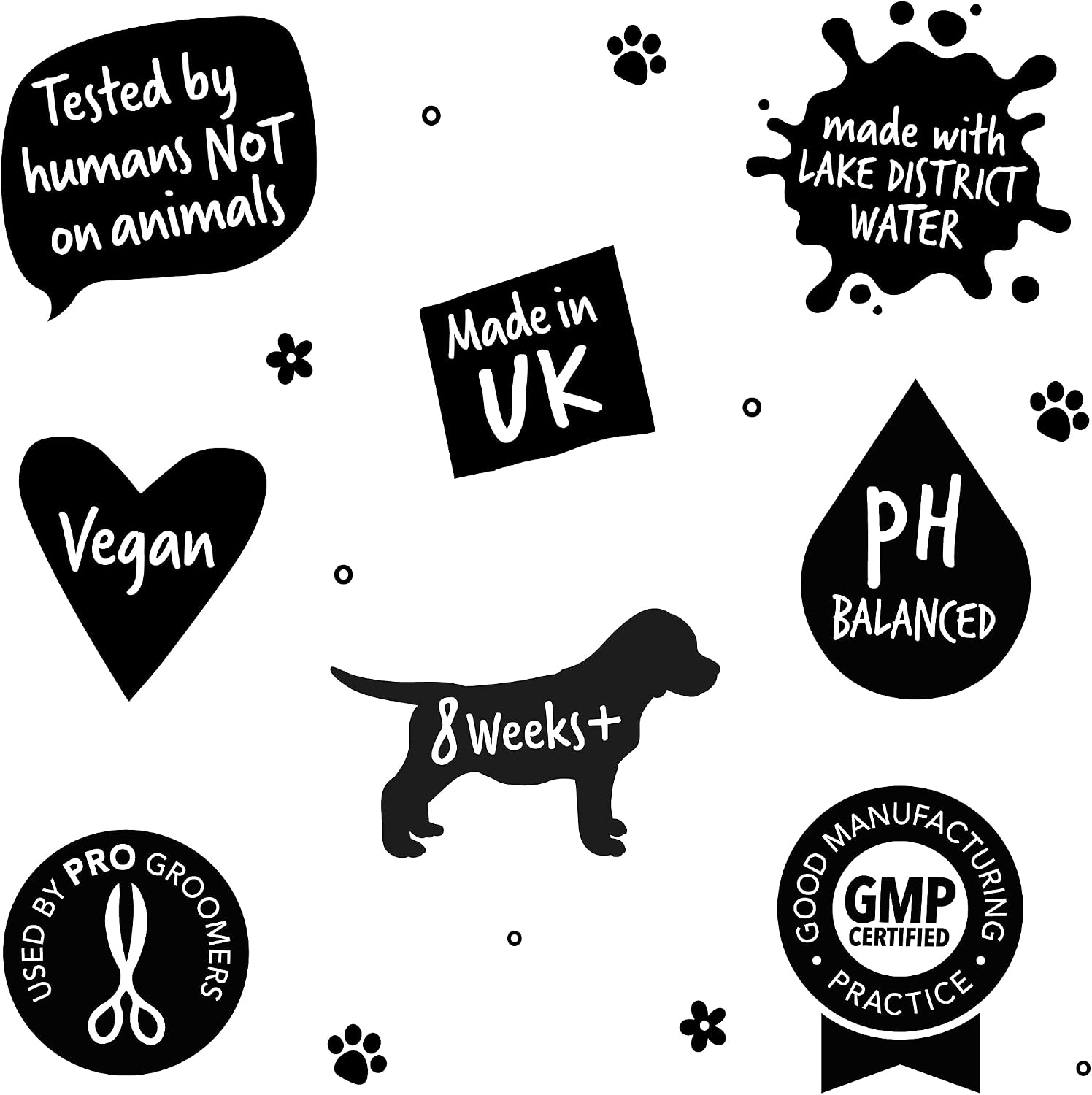 BUGALUGS Dog Shampoo with a Distinctive One in a Million Fragrance - Natural Dog Grooming Shampoo Products for Smelly Dogs with Fragrance, Puppy Professional Groom Shampoo & Conditioner (33.8 FL Oz)