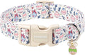 DOGWONG Cute Easter Egg Dog Collar, Adjustable Soft Egg Pet Collar for Small Medium Large Dogs,L Visit The Elegant Little Tail Store