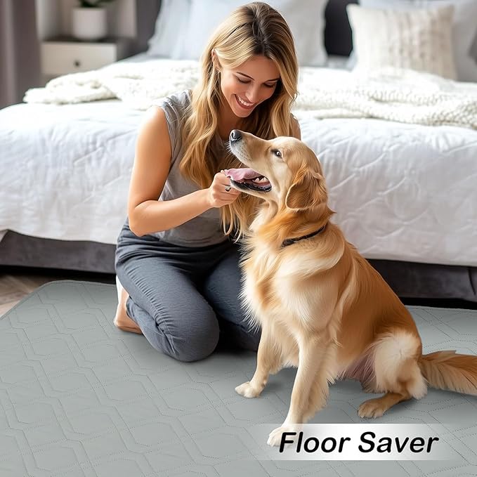 hyha Waterproof Dog Bed Blanket, Soft Pet Blankets, Waterproof Couch Cover for Dogs, Reversible Sofa Covers Washable for Furniture (30x53 Inch, Grey/Dark Grey)