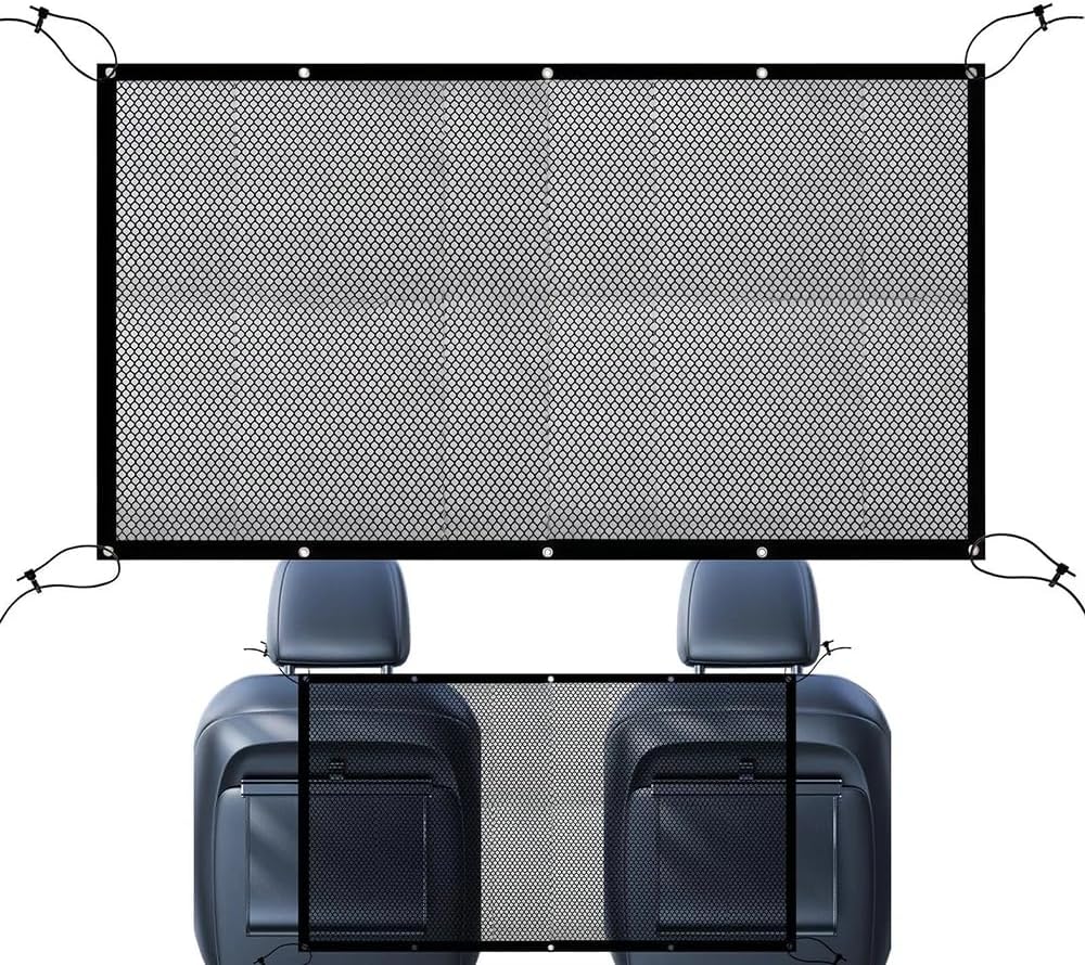 Car Pet Barrier Net for Mercedes-Benz EQE EQS Sedan | Block Active Pets During Highway Drives With Heavy Duty Breathable Isolation Net