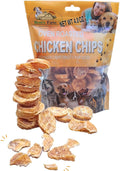 Chicken Chips for Dogs - Raw Dehydrated Chicken Breast, Single Ingredient Healthy Snacks, Food Topper 4.0 Ounce Zip Pack, Weight Control, Training Bites, High Protein Chicken Nibbles (4.0 OZ, Chicken)