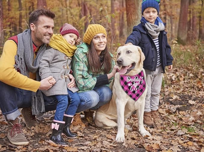 Dog Bandana, My Dad is My Hero, Dogs Scarf Classical Printing, Dogs Scarf Accessories, Doggy Kerchief Pet Kerchief, Christmas Birthday Thanksgiving Doggy Gift D01