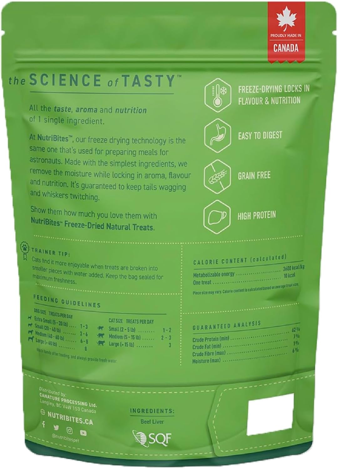 Nutri Bites Freeze Dried Beef Liver Dog & Cat Treats, Single Ingredient