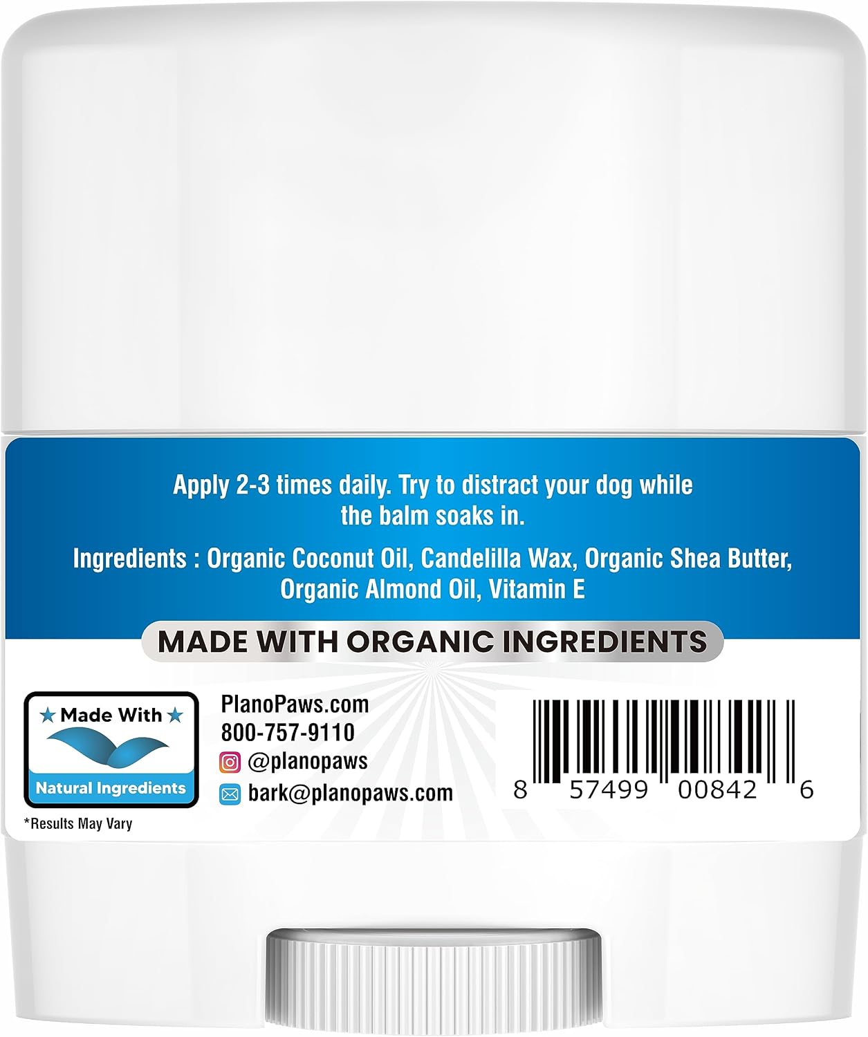 planopaws Lick Safe Dog Paw Pad Balm 1 Oz - Soothe & Heal Dry Cracked Paws - Dog Nose Balm - Paw Protector from Heat Snow Sand - Easy to Use Paw Soother