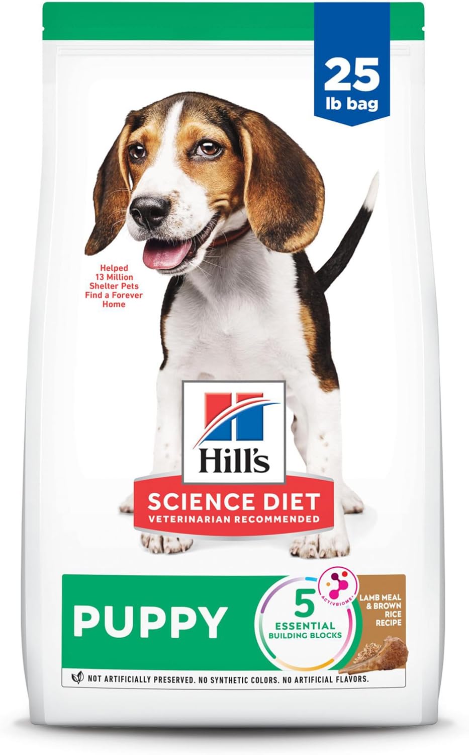 Hill's Science Diet Puppy Dry Dog Food | #1 Veterinarian Recommended, Lamb Meal & Brown Rice, 25 lb. Bag