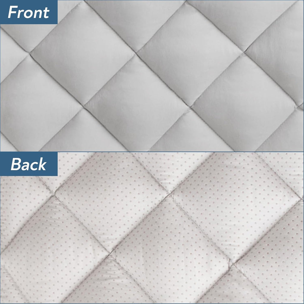 Magik & Kover 42" x 28" Dog Crate Pad and Dog Cooling Mat 2 Pack Grey