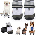 Dog Shoes for Medium Large Dogs, Dog Boots & Paw Protectors to Prevent Licking, Anti-Slip Dog Booties with Reflective for Summer Hot Pavement, Outdoor Hiking, Hardwood Floors (Size 6)
