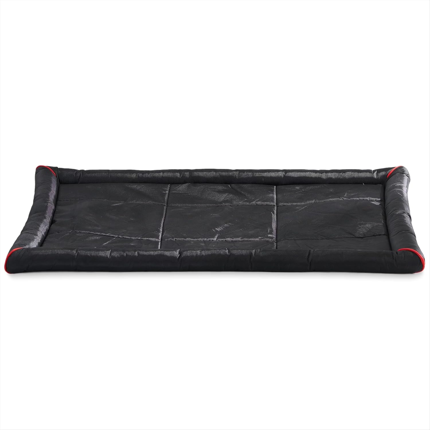 41"×27" Black Water Resistant Bolster Dog Crate Mat for 42 Inch Crate | Heavy Duty, Wipe Clean, Large Dogs, Portable Pet Cushion, Carrier Travel