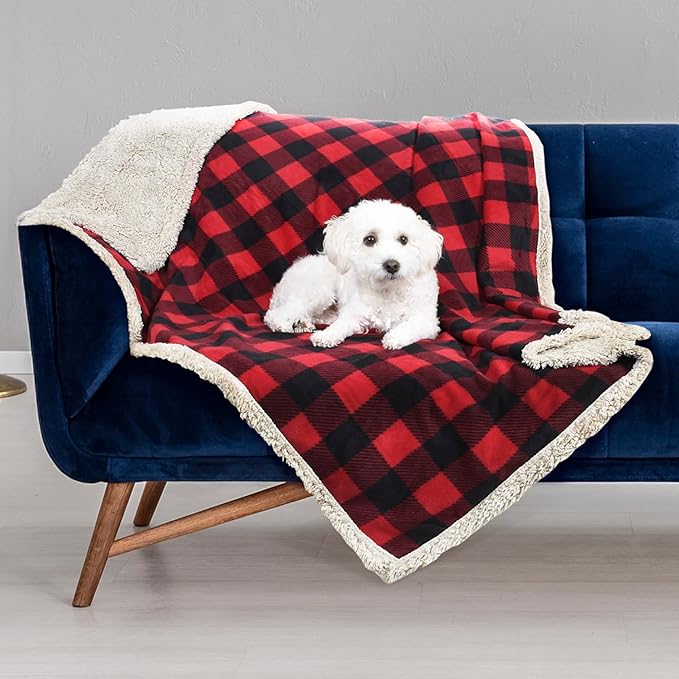 Kritter Planet Waterproof Dog Blanket, Reversible Water Proof Pet Blanket for Couch, Bed & Car, Washable Couch Covers for Medium Dogs - Protects Furniture from Fur, Dirt, and Accidents