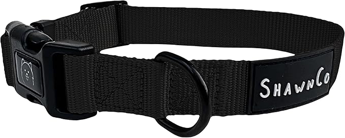 ShawnCo Dream Walk Dog Collar- Premium, Adjustable and Comfortable Pet Collar for Small, Medium, Large and Extra Large Dogs (S, Midnight)