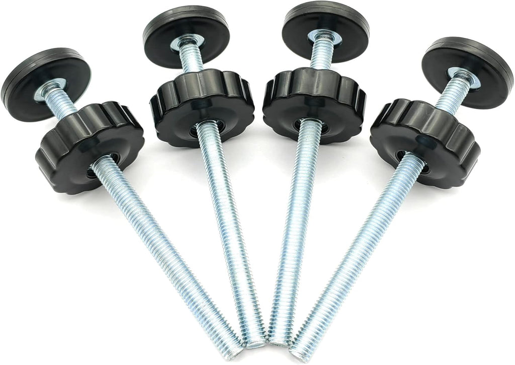 Vmaisi 4 Pack 8MM Baby Gates Threaded Spindle Rod, Replacement Parts Kits | Extra Long Wall Mounting Accessories Screws Rods Adapter Bolts for Pet & Dog Pressure Mounted Safety Gates