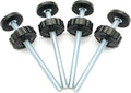 Vmaisi 4 Pack 8MM Baby Gates Threaded Spindle Rod, Replacement Parts Kits | Extra Long Wall Mounting Accessories Screws Rods Adapter Bolts for Pet & Dog Pressure Mounted Safety Gates