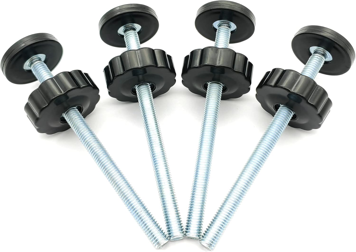 Vmaisi 4 Pack 8MM Baby Gates Threaded Spindle Rod, Replacement Parts Kits | Extra Long Wall Mounting Accessories Screws Rods Adapter Bolts for Pet & Dog Pressure Mounted Safety Gates
