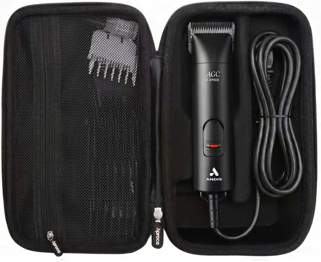 Aproca Case Compatible with Andis 24675 UltraEdge 2-Speed Detachable Blade Dog/Pet Clipper, Portable Storage Bag for Accessories (Case Only)