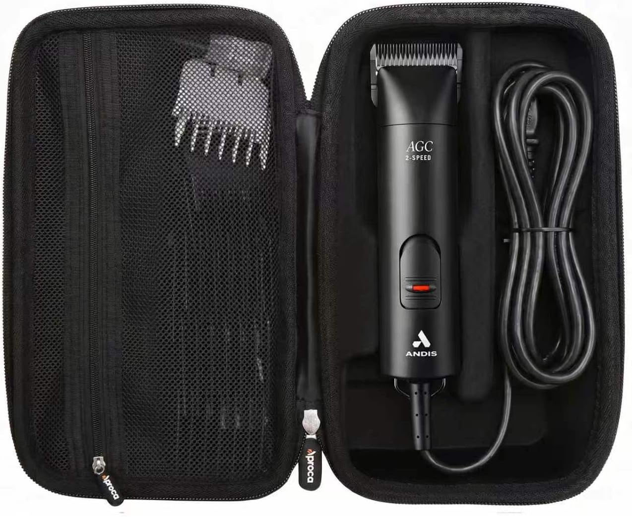 Aproca Case Compatible with Andis 24675 UltraEdge 2-Speed Detachable Blade Dog/Pet Clipper, Portable Storage Bag for Accessories (Case Only)