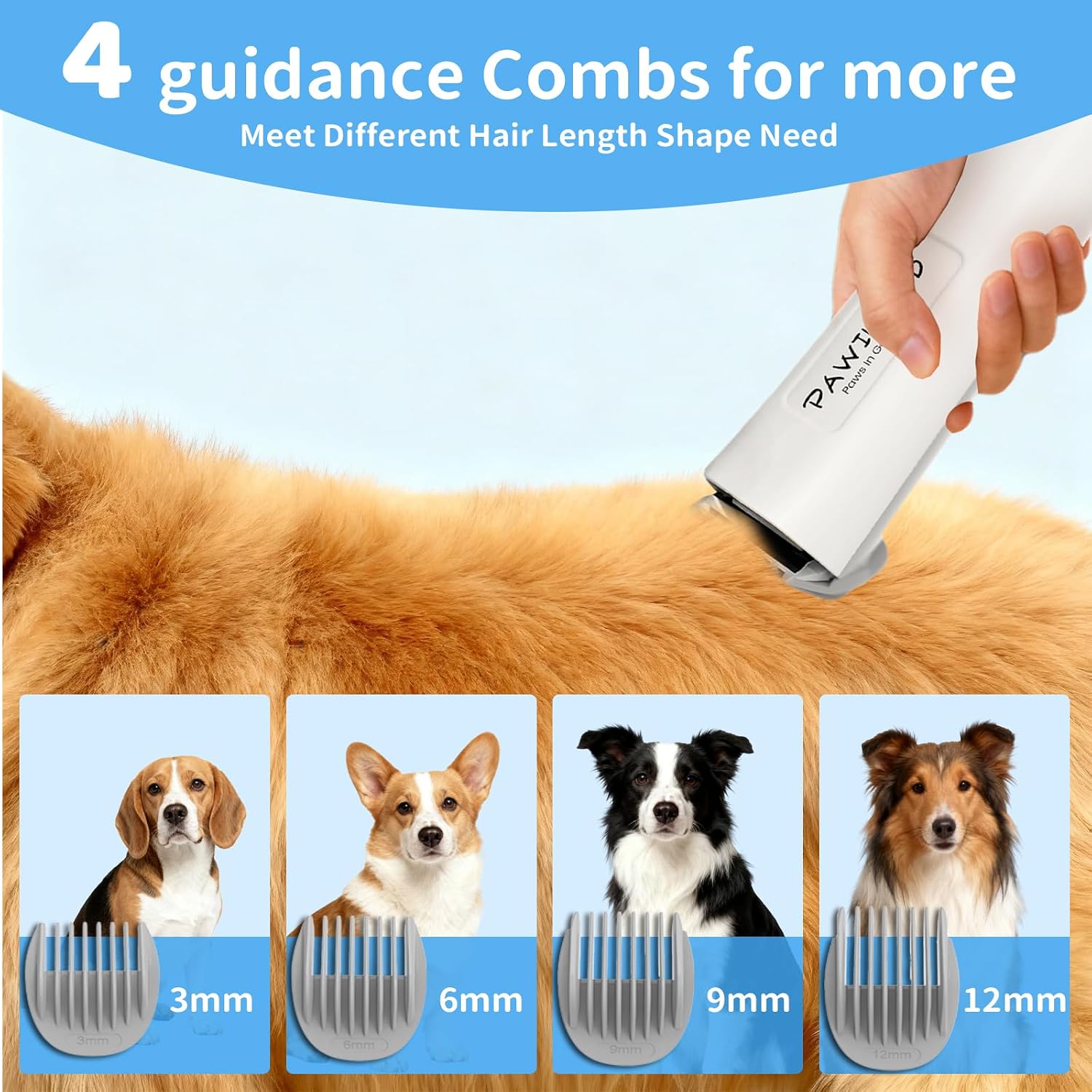 Dog Grooming Vacuum,6-in-1 Pet Grooming Kit,13000Pa,2L Dust Cup | Low Noise <55dB, Steam Brush for Shedding, Clipper & Grooming Kit, Professional for Dogs Cats, Home Cleaning Use