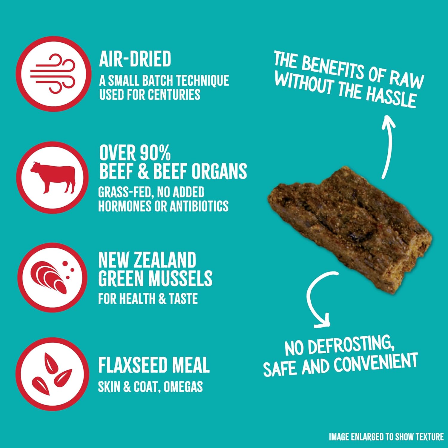 RawTernative Air-Dried Dog Food, Beef & Beef Organs Recipe, 3 lb
