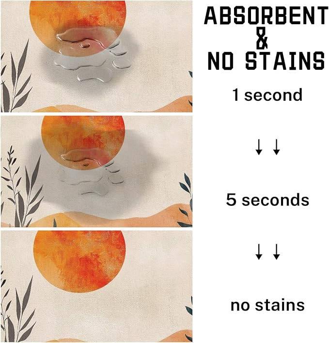 Absorbent Pet Dog Bowl Mat for Food and Water, Pet Cat Food Feeding Mat with Non Slip Rubber Backing, Dog Food Mats for Floors Waterproof, 24"x32"