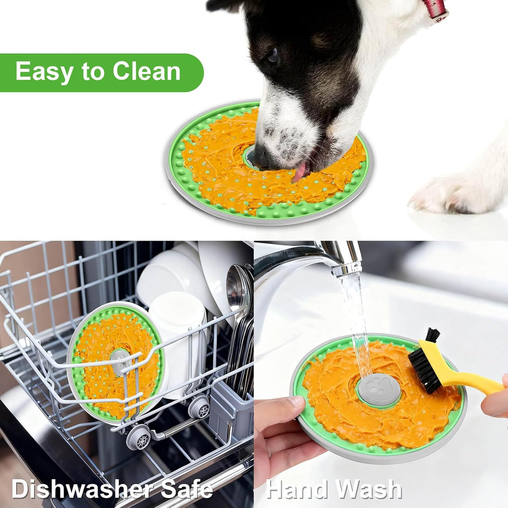 Lick Mat for Dogs Crate, Dog Lick Pads Slow Feeder, Lick Pad Crate Training Toy Crate Lick Plate, Very Suitable Peanut Butter, Treats Yogurt, Bolognese, for Boredom Relief Licking Pad