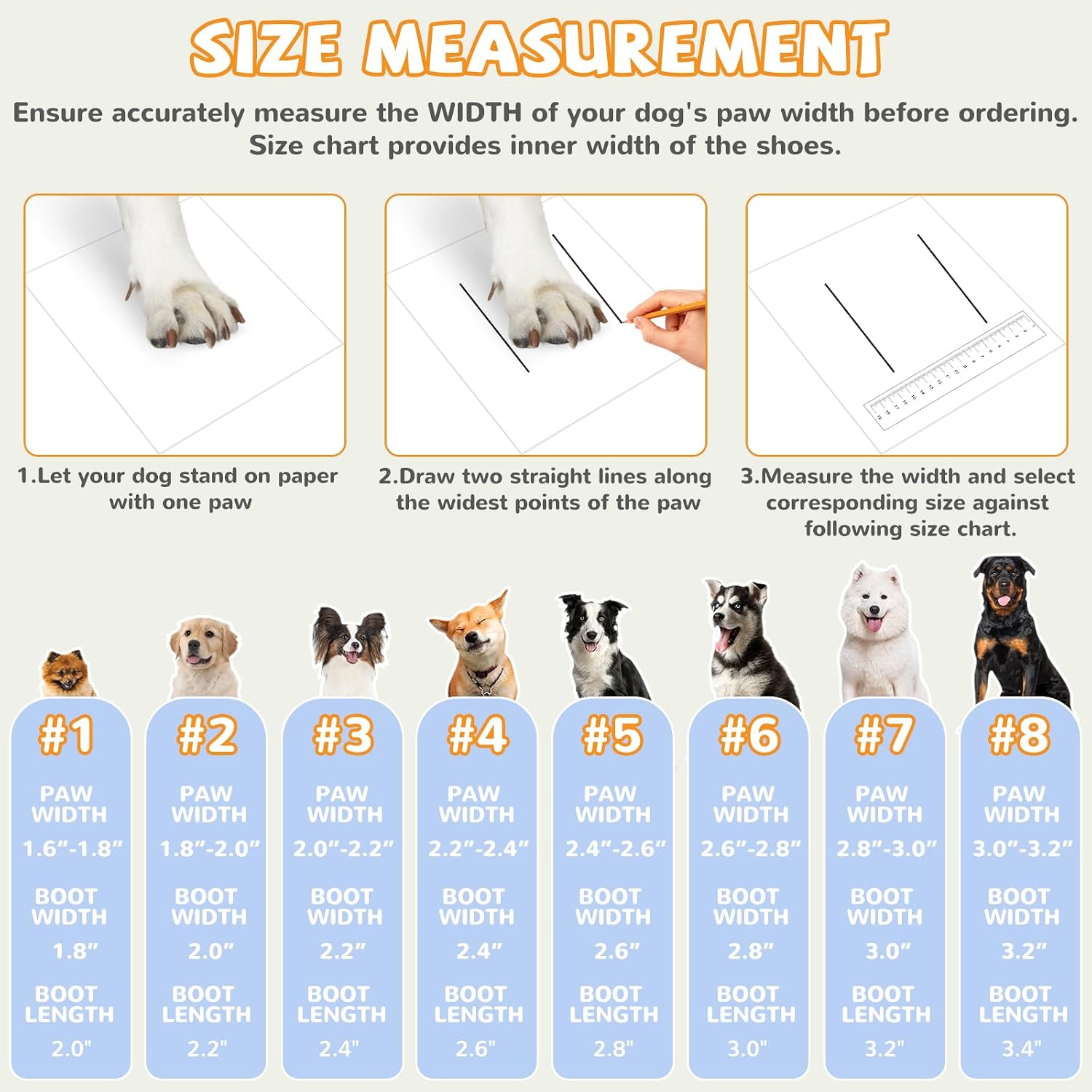 Dog Shoes for Medium Large Dogs, Dog Boots & Paw Protectors to Prevent Licking, Anti-Slip Dog Booties with Reflective for Summer Hot Pavement, Outdoor Hiking, Hardwood Floors (Size 6)