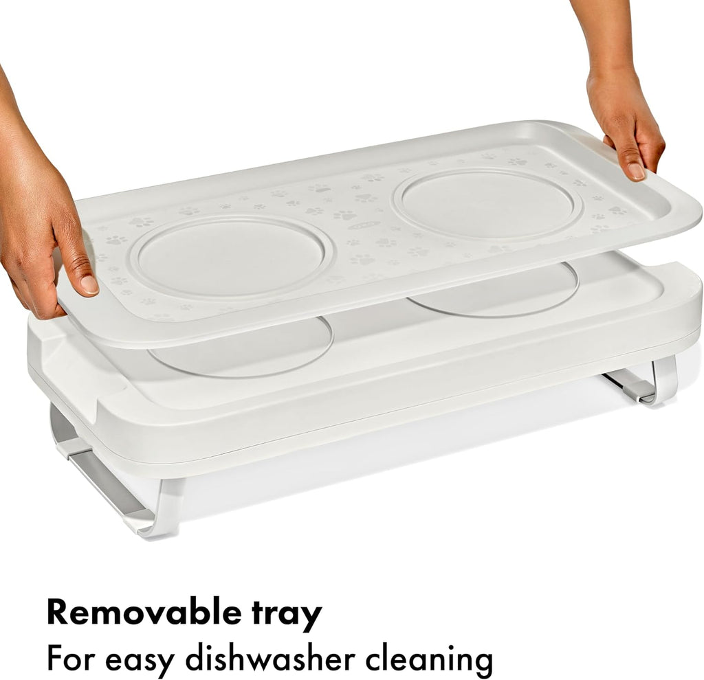 OXO Pet Adjustable Elevated Feeder