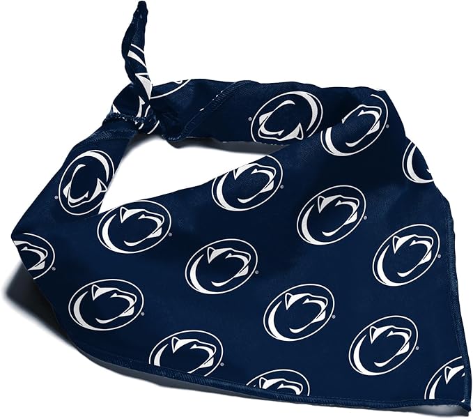 Penn State Nittany Lions Officially Licensed Bandana for Dogs and Cats | Fits Pets Great Gift Idea | Easy-to-Tie (Small, 13")