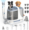 oneisall Dog Grooming Vacuum Kits with Clipper | Exatra Large 3L Dust Cup,13KPa 3 Suction,Clipper,Nail Grinder & Shedding Brush 7 in 1 Grooming Kits,Low Noise,BM3