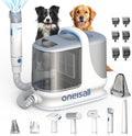 oneisall Dog Grooming Vacuum Kits with Clipper | Exatra Large 3L Dust Cup,13KPa 3 Suction,Clipper,Nail Grinder & Shedding Brush 7 in 1 Grooming Kits,Low Noise,BM3