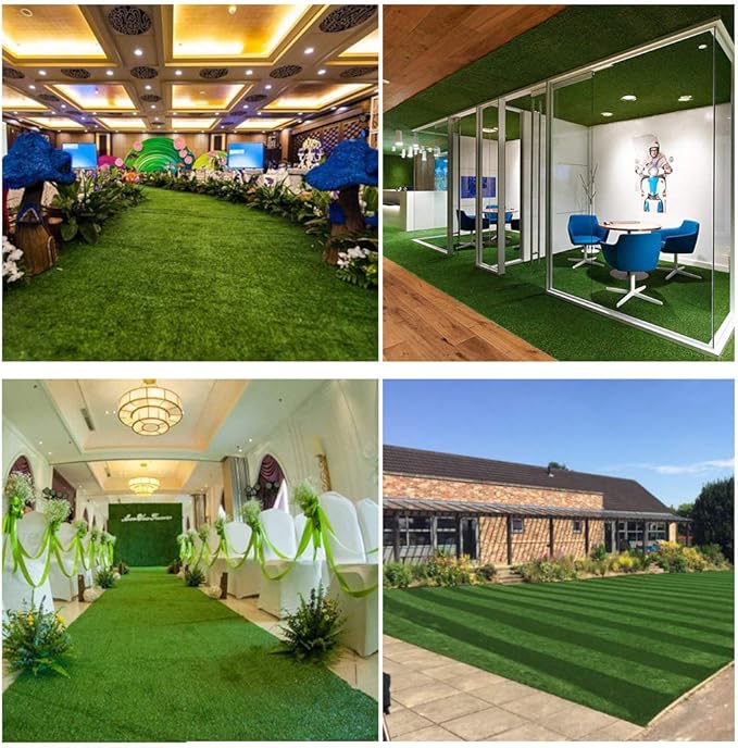Petgrow Synthetic Artificial Grass Turf 3FTX81FT for Indoor Outdoor Dog Synthetic Grass Mat, Party Wedding Christmas Balcony Garden Astro Turf Rug,Drainage Holes Faux Fake Grass Rug Carpet for Pets