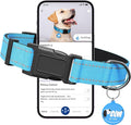 Reflective Dog Collar for Small Dogs with Dog Tags Personalized & Quick Release Buckle, Adjustable and Comfortable Nylon Pet Collar, Blue