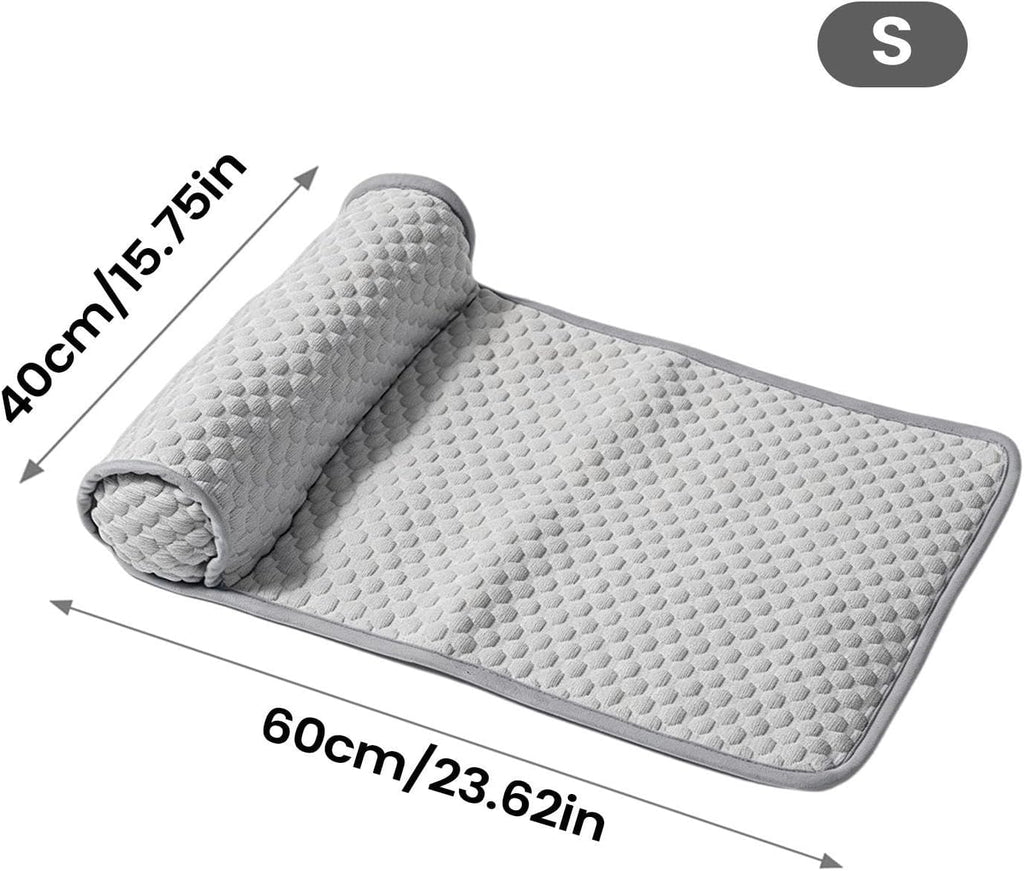 Cooling Dog Mat, Cooling Pet Pad, Puppy Crate Mat | Pet Resting Pad, Non Slip Cooling Cushion, Comfortable Summer surfaces for Puppies Kittens Bedroom Floor Sofa Cage Kennel