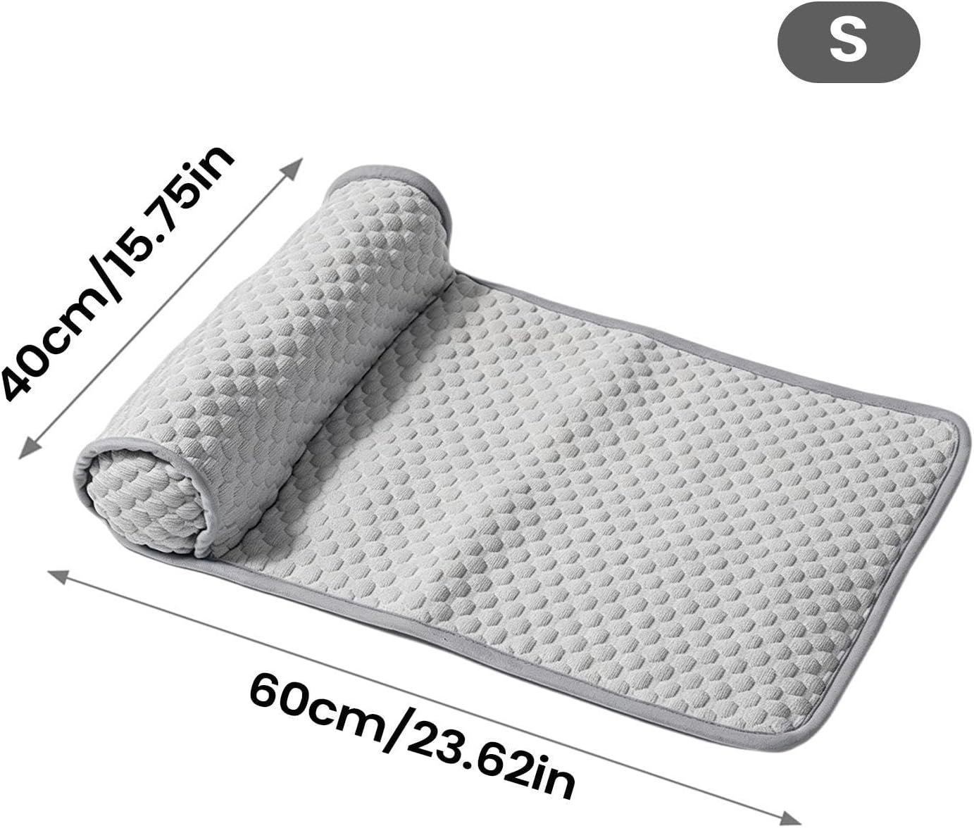 Cooling Dog Mat, Cooling Pet Pad, Puppy Crate Mat | Pet Resting Pad, Non Slip Cooling Cushion, Comfortable Summer surfaces for Puppies Kittens Bedroom Floor Sofa Cage Kennel