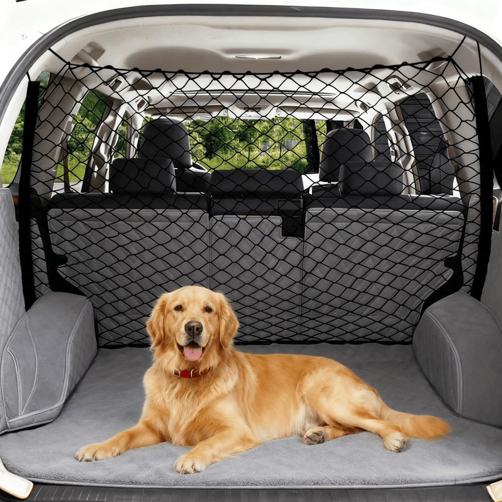 Dog Car Barrier Vehicle Pet for Honda Pilot 2023-2026 | premium polyester Barrier Backseat Mesh Dog Car Divider Net with Adjusting Rope,prevent driver distraction from pets jumping