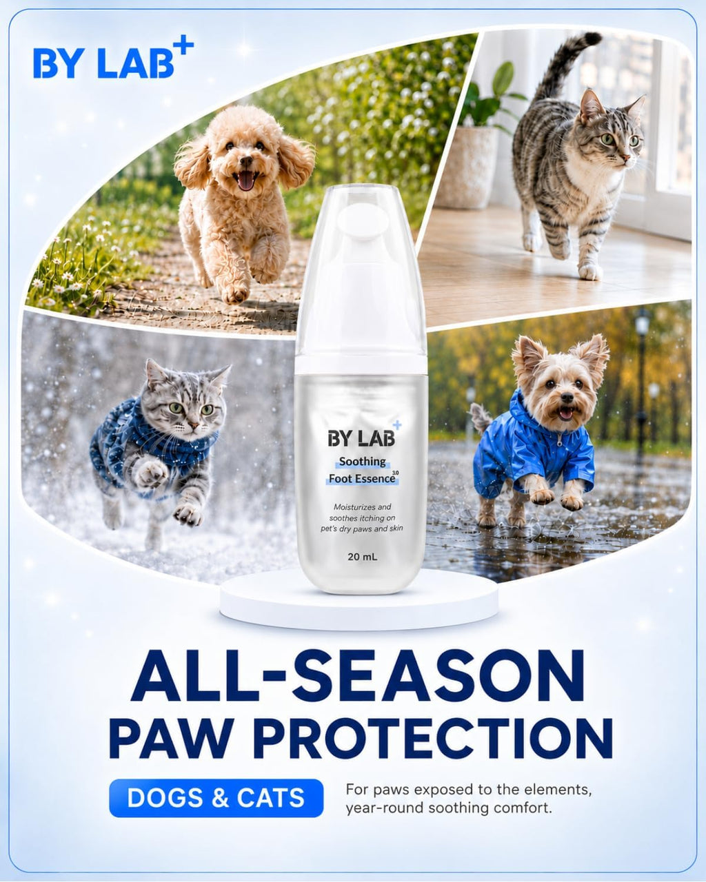 Soothing Foot Essence for Dogs and Cats, Moisturizing and Relieving itching on Dry pet's paw and Skin | Paw Moisturizer