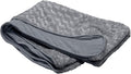 Furhaven Replacement Dog Bed Cover Ultra Plush Faux Fur & Suede Contour Luxe Lounger, Machine Washable - Gray, Large