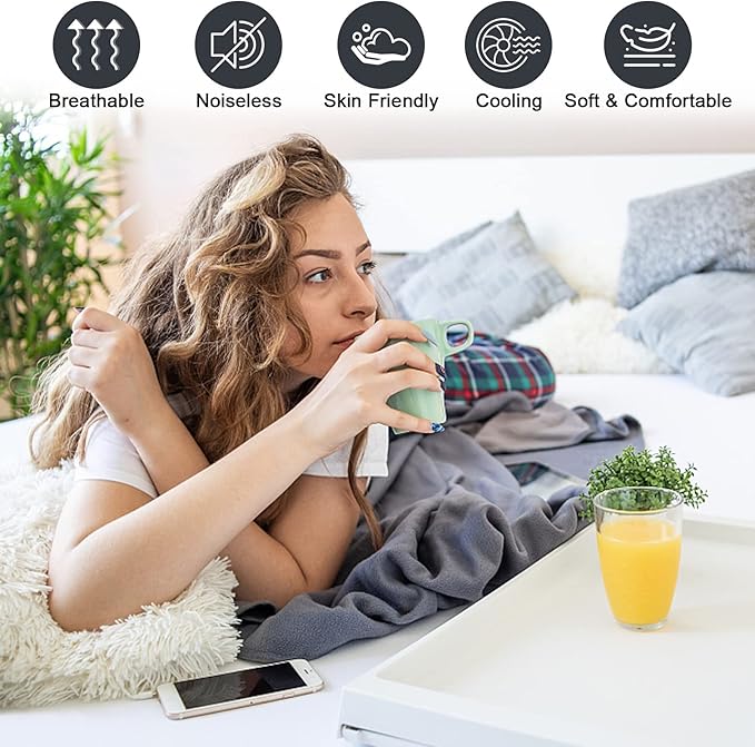 Waterproof Mattress Protector Full, Fitted Sheet Style Breathable Mattress Cover with Deep Pocket Fits Up to 18'', Machine Washable Noiseless Bed Cover for Kids Adults Pets (Black, 54'' X 76'')