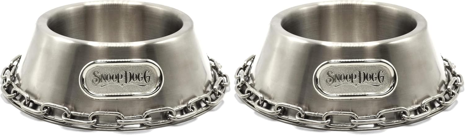 Snoop Doggie Doggs Off The Chain Deluxe Pet Bowl