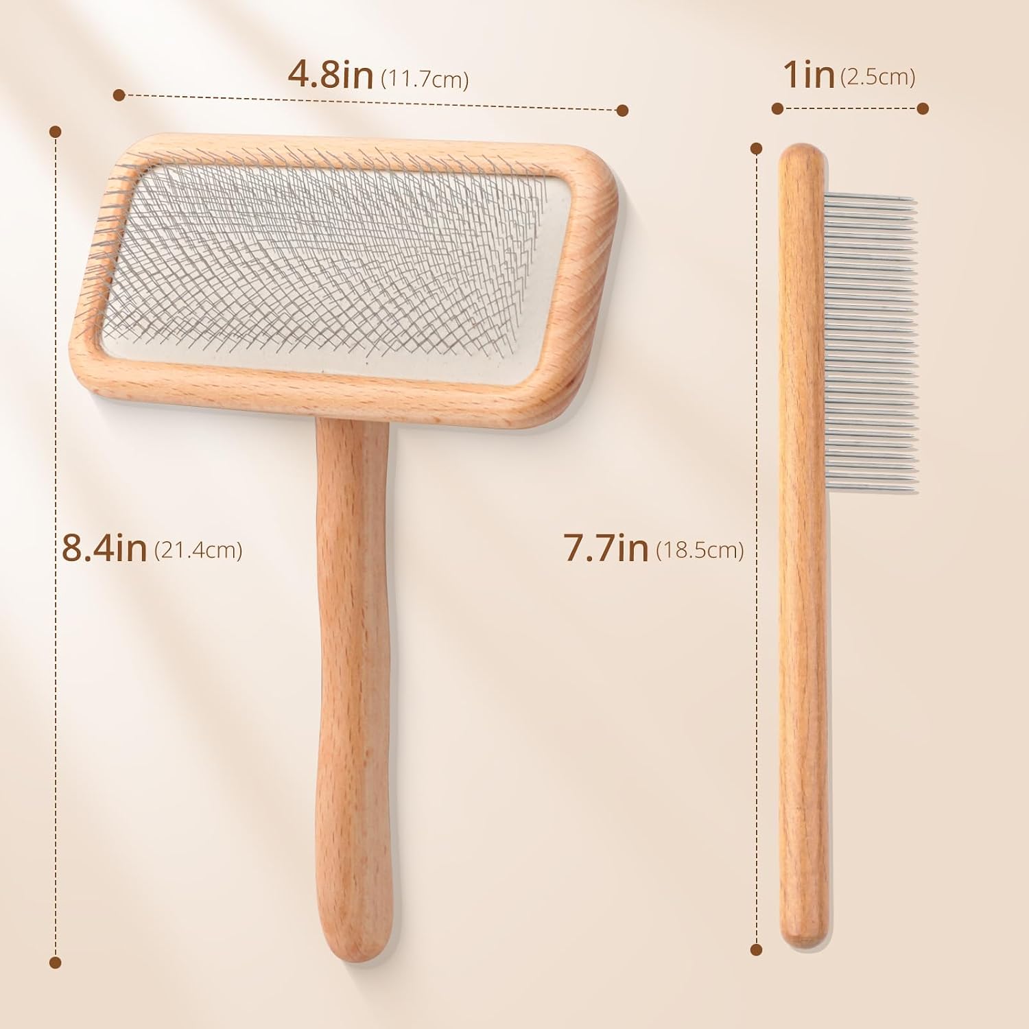 Sheepskin Wool Brush - Carpet Rake Tool | for Pet Hair Removal and Household Fabric Care
